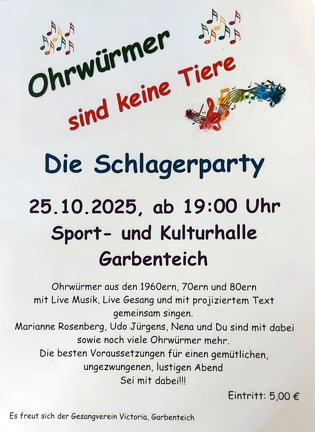 Du betrachtest gerade „Schlagerparty“ in Garbenteich
