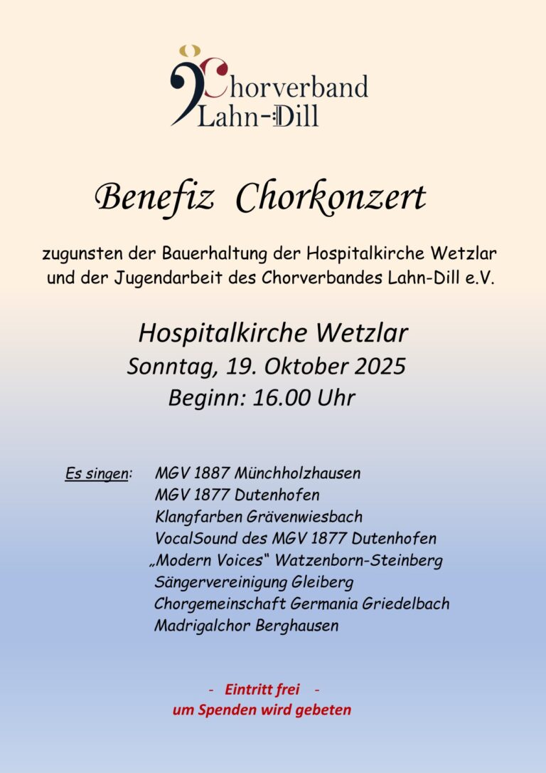 Plakat Benefizkonzert 2025 Plakat Benefizkonzert 2025