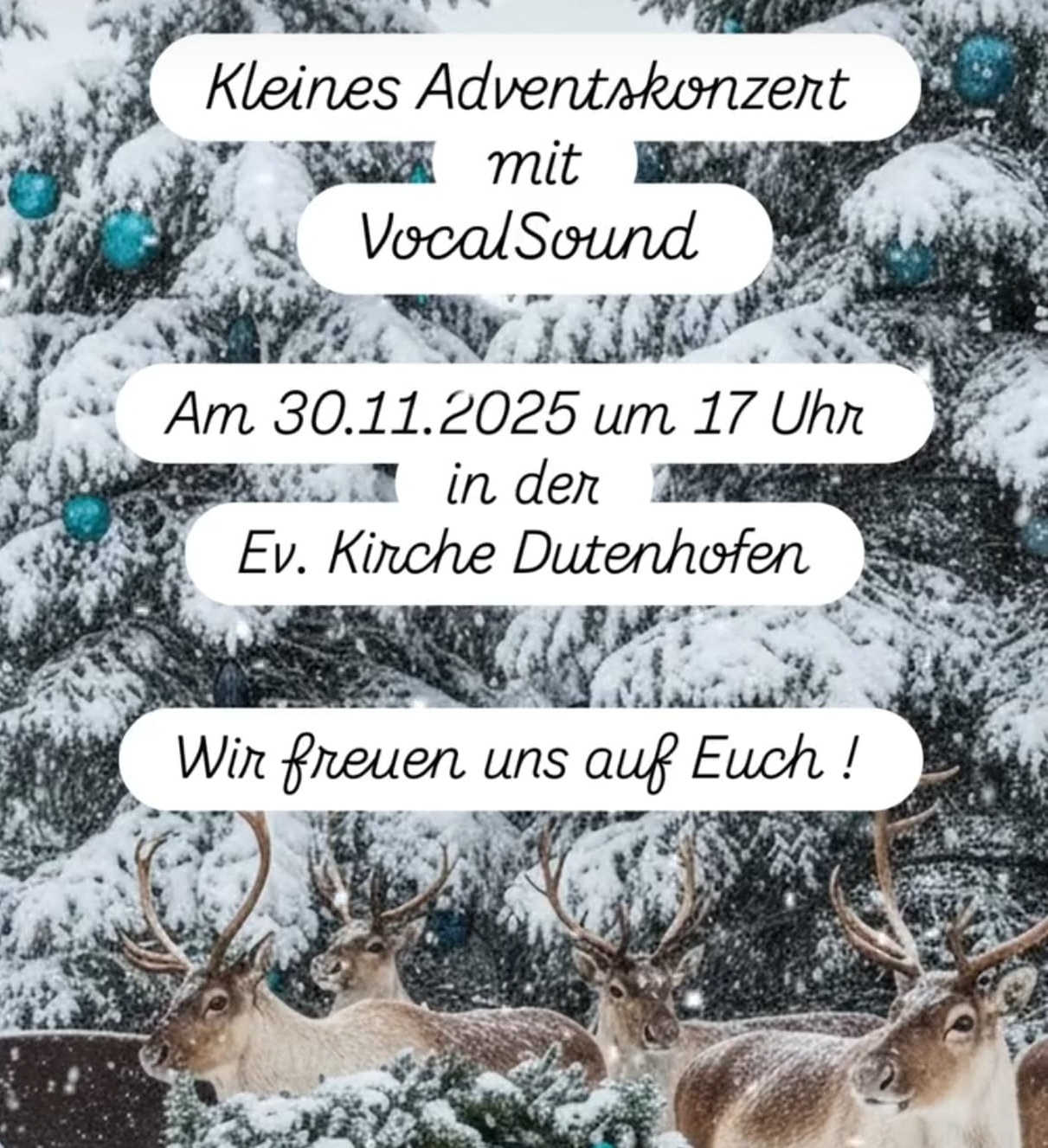 Du betrachtest gerade Kleines Adventskonzert mit VocalSound